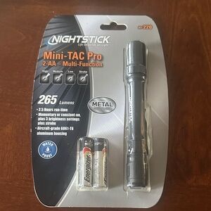 Nightstick Mini-TAC Pro 2-AA Flashlight in Gray
